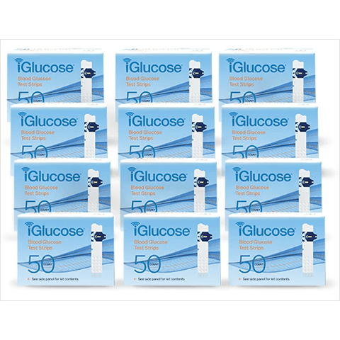 iGlucose® Test Strips 12-Pack of 50 Count